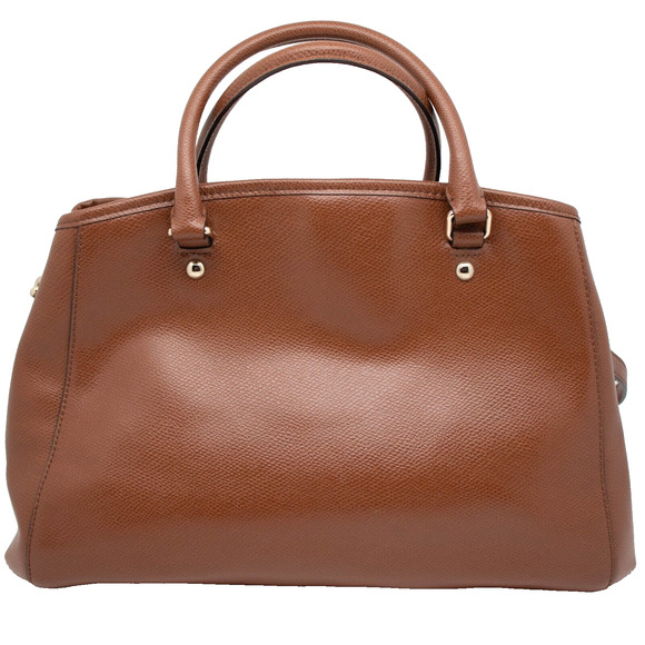 COACH F34607 Small Margot Carryall Satchel Brown Leather - Picture 2 of 8